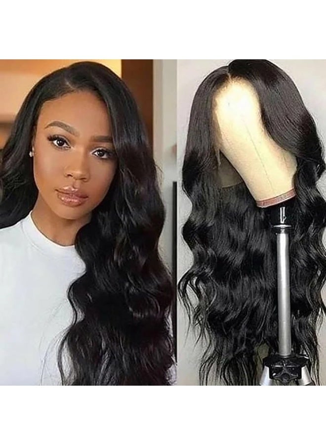 Joudi Long Wavy Black Wigs for Women Synthetic Heat Resistant Wig 26 Inches Natural Looking Realistic Wigs for Daily Party Use（Black） - Image 3